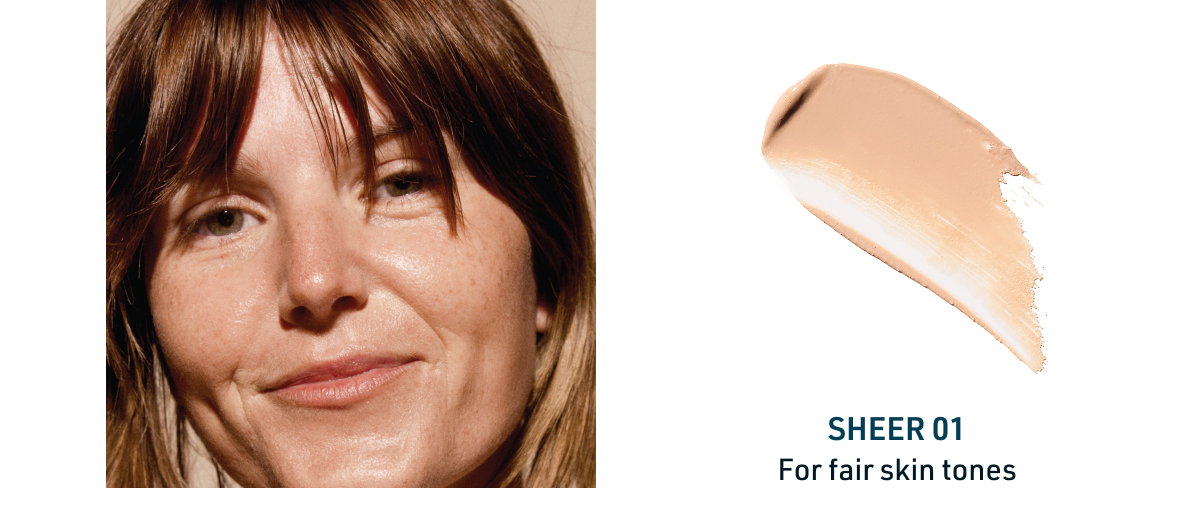 Sheer 01 for fair skin tones