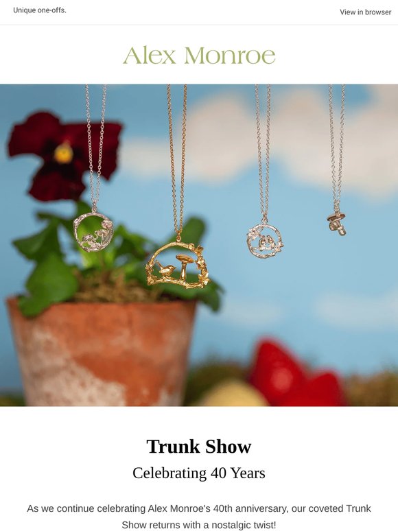 ✨ A Nostalgic Return: The 40th Anniversary Trunk Show