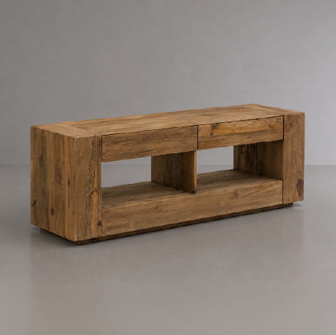 Meuble TV en bois recyclé 170 cm Blaise