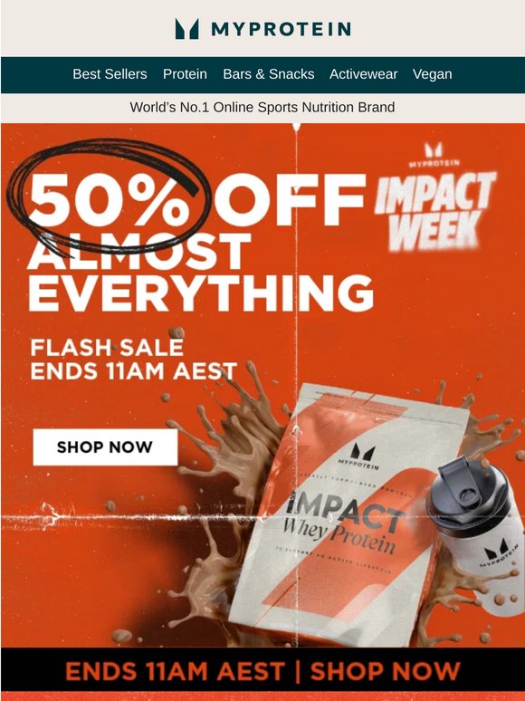 50% OFF Friday Feast 💪 4 hours only