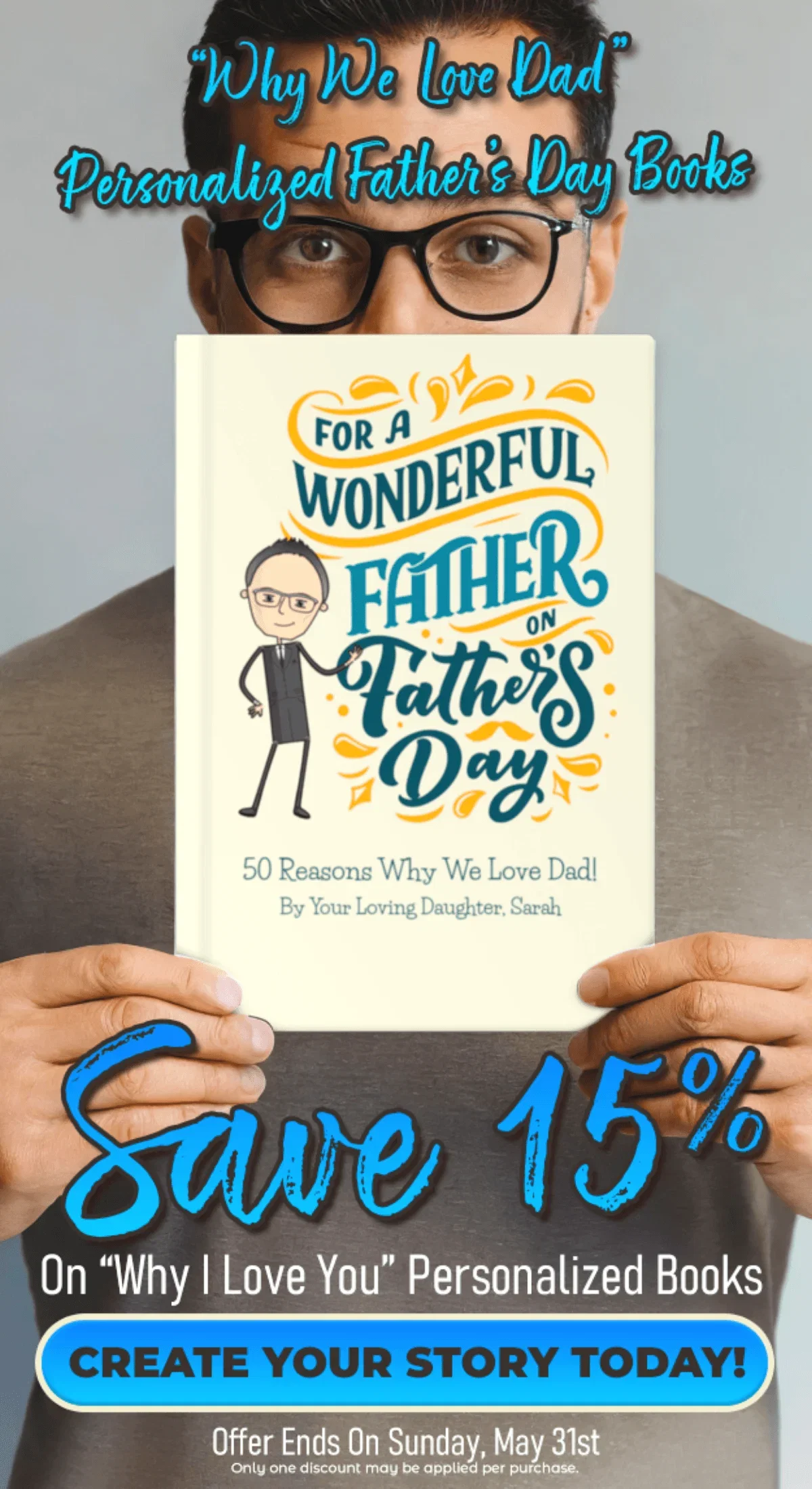 Save 15% Why We Love Dad Personalized Father's Day Books