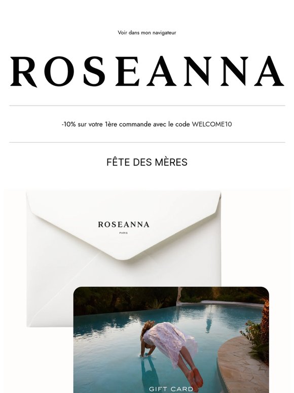 FÊTE DES MÈRES | La carte cadeau Roseanna