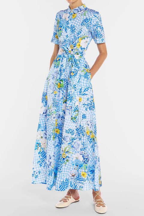 Como Dress Fleur Blueberry