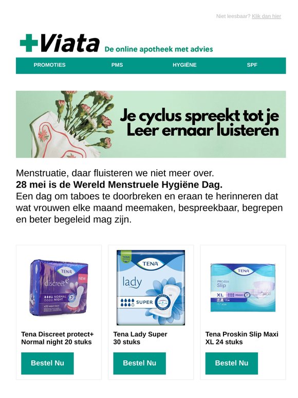 28 mei, Wereld Menstruele Hygiëne Dag: beleef je cyclus anders