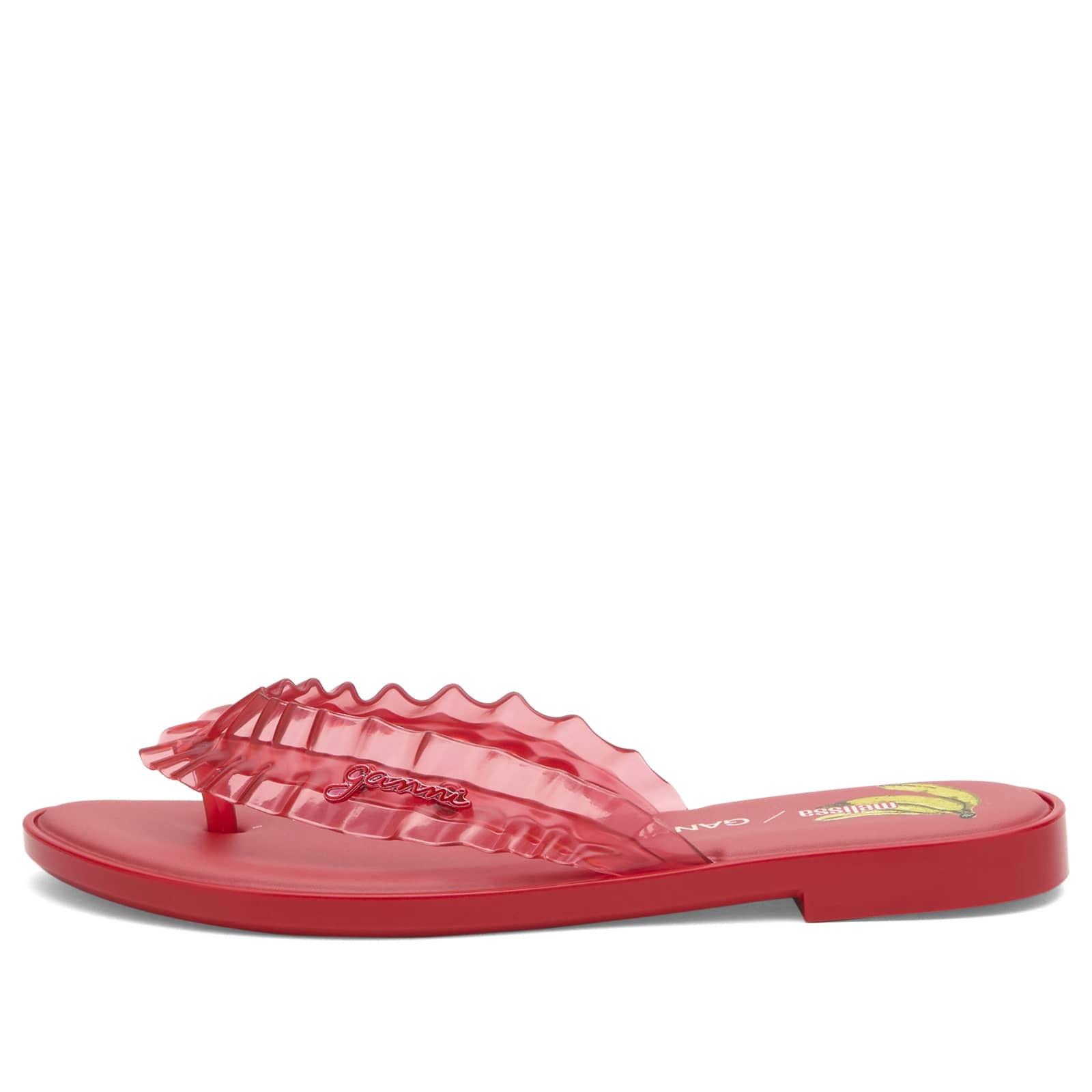 Melissa x GANNI Thong Kitten Heel Sandals