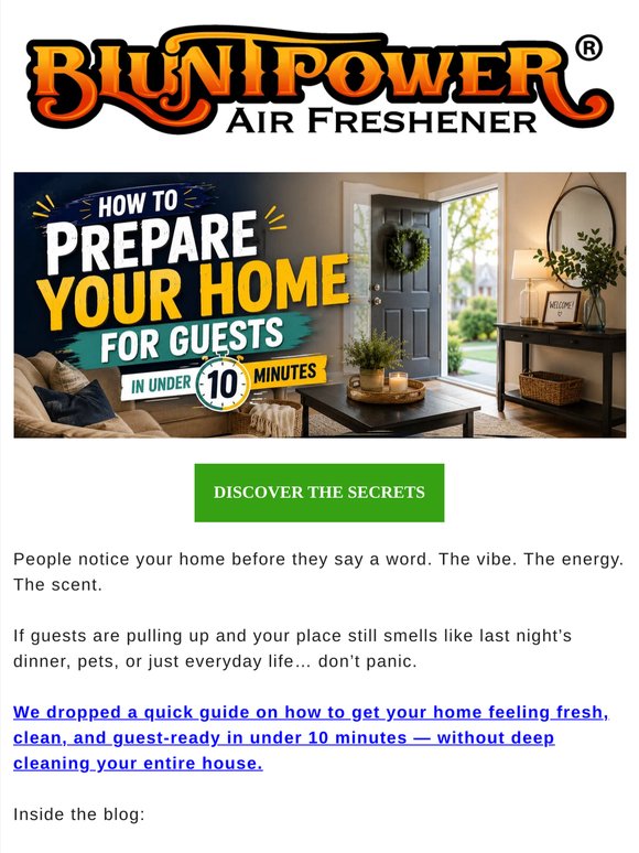 10-minute guest prep that actually works