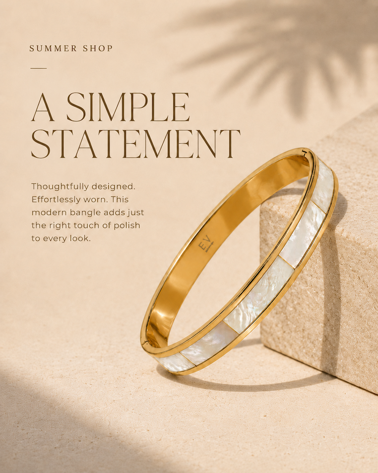 A simple statement bangle