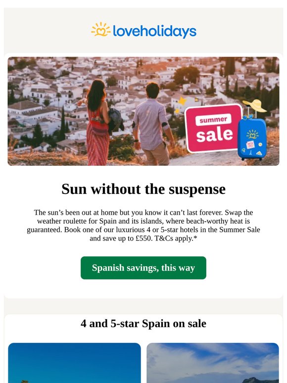 Done with sunshine roulette? Spain's on SALE ⛱️