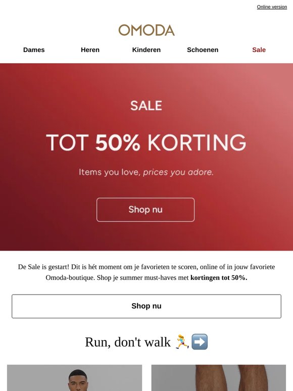 🚨 SALE start nu! Tot 50% korting