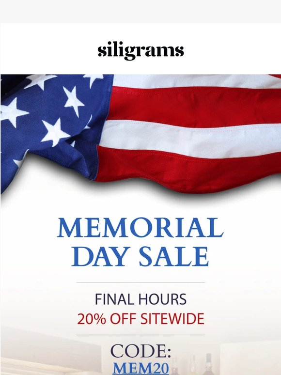 ⏰LAST CALL: 20% OFF ends tonight!