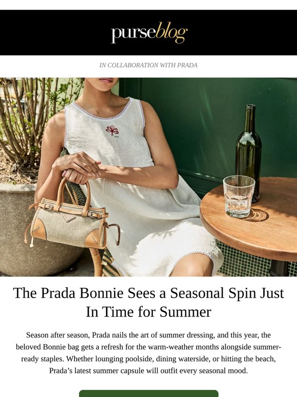 A Prada Fan Favorite, Refreshed for Summer 🌞
