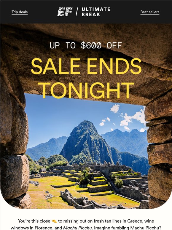 (1) ALERT 🚨 Trip deals end tonight 5/28