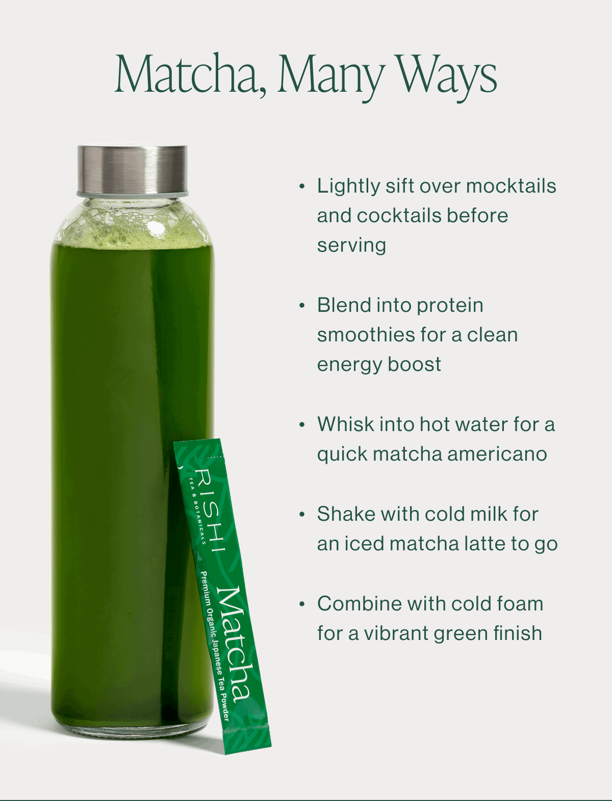 Matcha, Many Ways