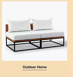 Shop outdoor home. An outdoor patio love seat.