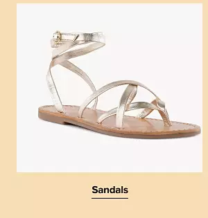 Shop sandals. A womens sandal.