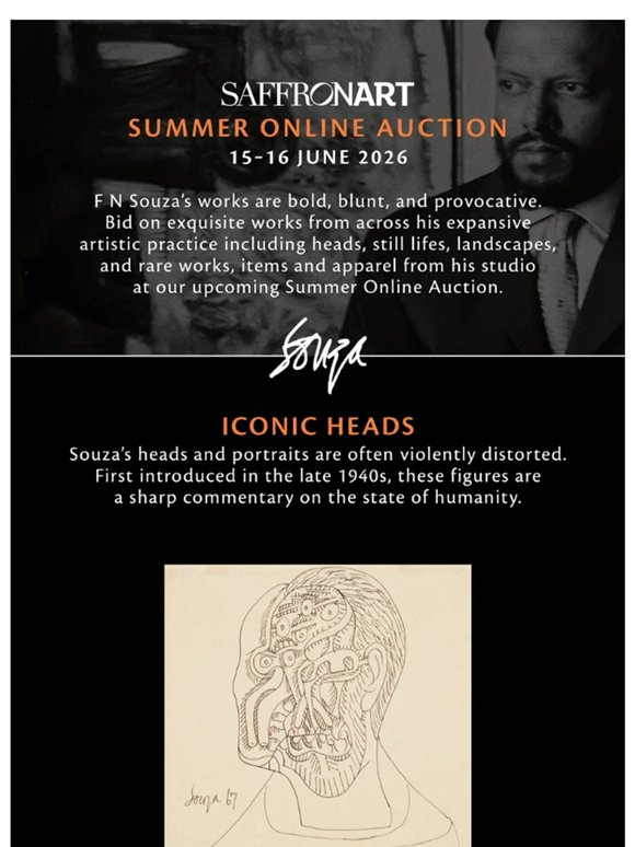 Discover F N Souza's World At Our Summer Online Auction