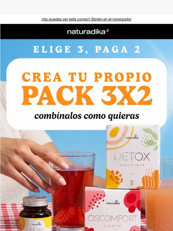 🔥Solo HOY: Elige 3, Paga 2