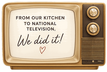 From our kitchen to national television. We did it!