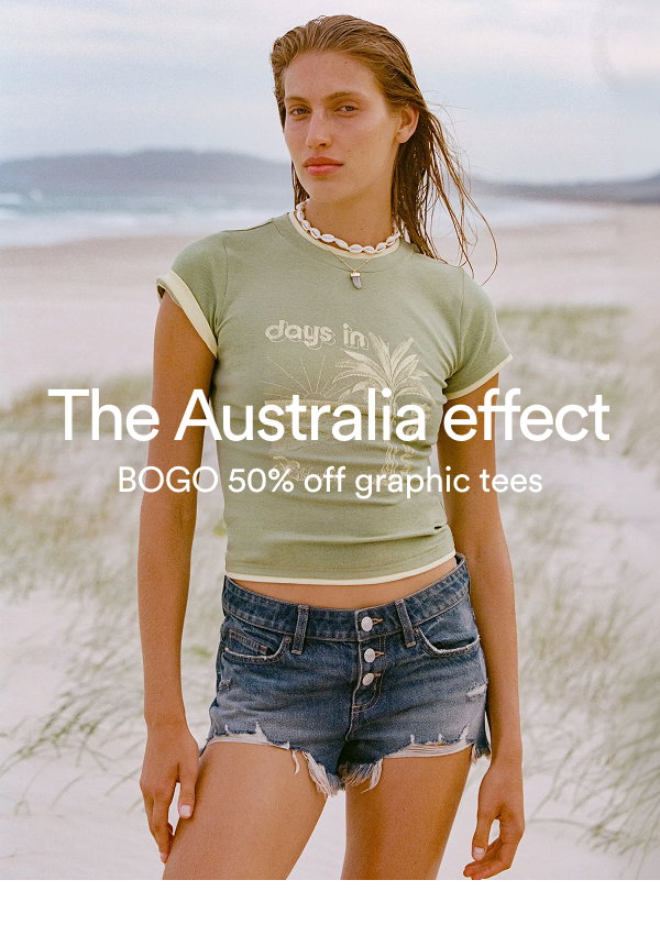 The Australia effect BOGO 50% off graphic tees