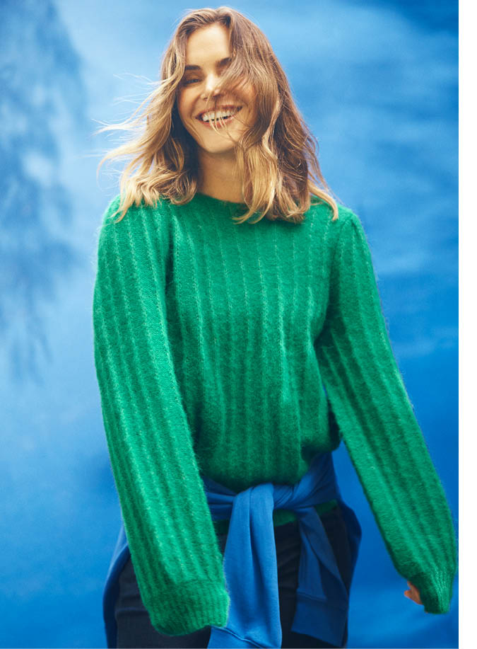 Boat Neck Fluffy Jumper