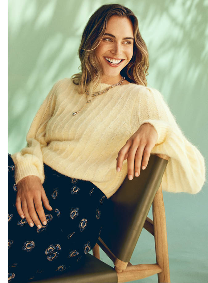 Boat Neck Fluffy Jumper