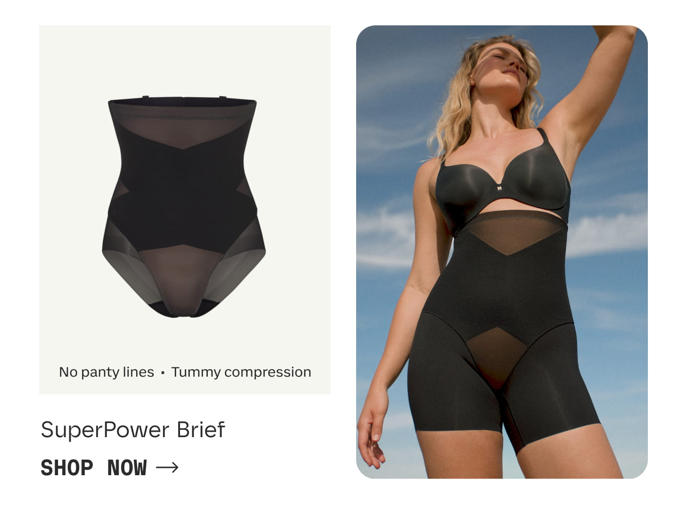 No panty lines | Tummy compression | SuperPower Brief | SHOP NOW