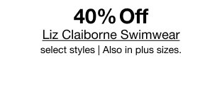 40% Off | Liz Claiborne Swimwear
