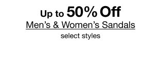 Up to 50% Off | Men’s & Women’s Sandals