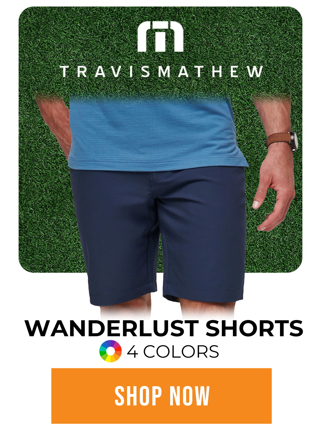 TravisMathew Wanderlust 9 Inch Golf Shorts