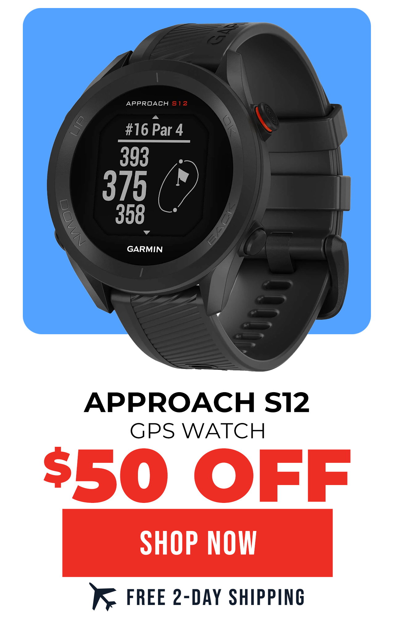 Garmin Approach S12 Golf GPS Watch