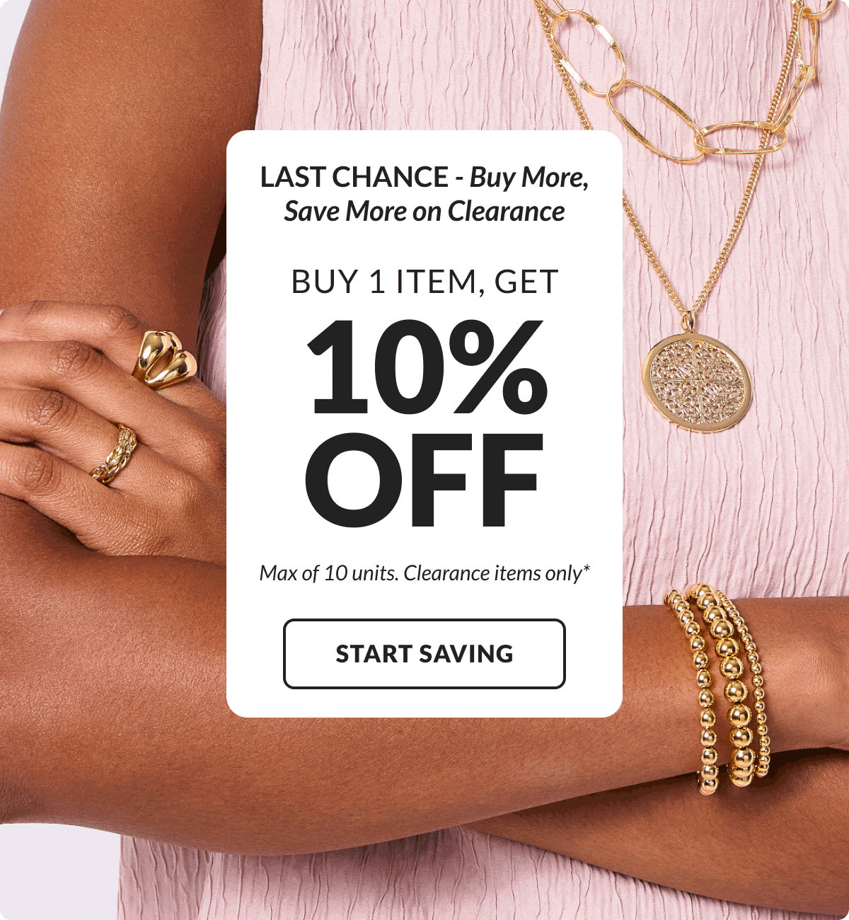 BMSM Clearance: Buy 1 item - Get 10% Off, Buy 2 items - Get 15% Off, Buy 3 or more items - Get 20% Off (up to 10 items)
