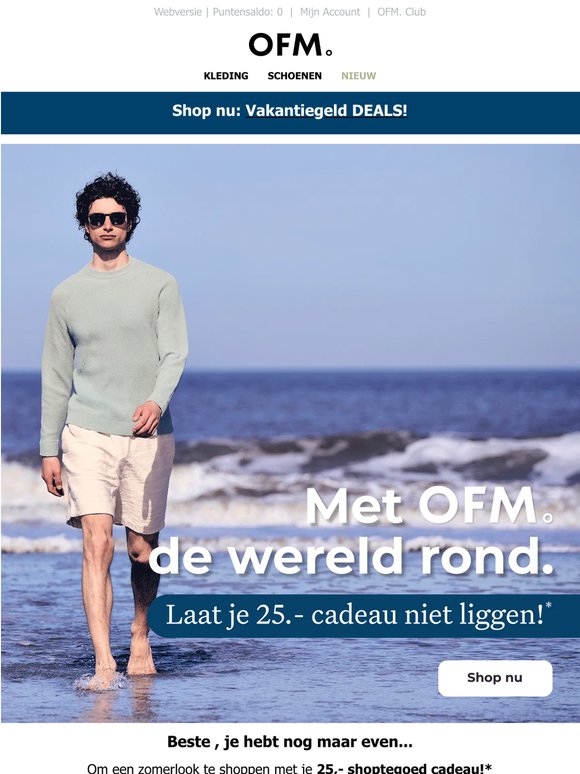 Pak nu je 25,- cadeau en duik de zomer in!