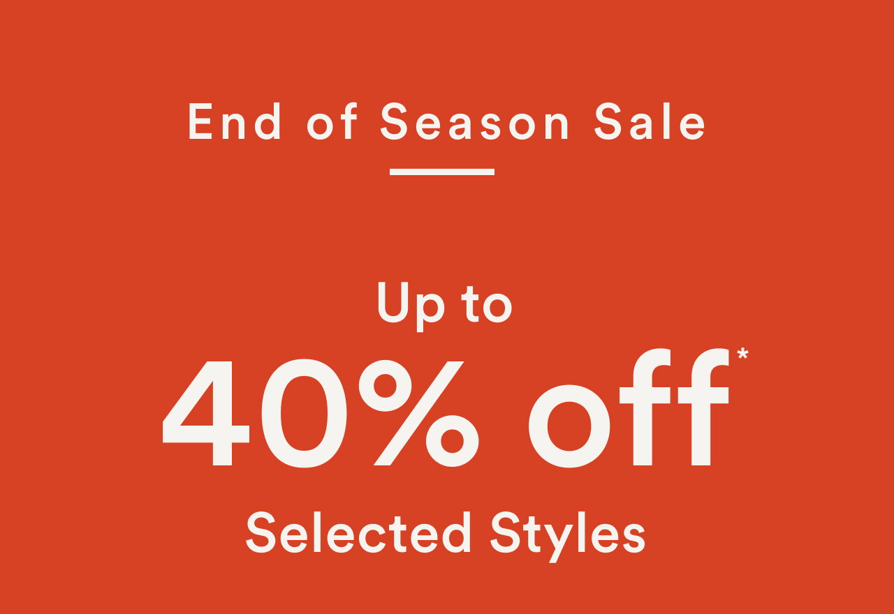 End of season sale