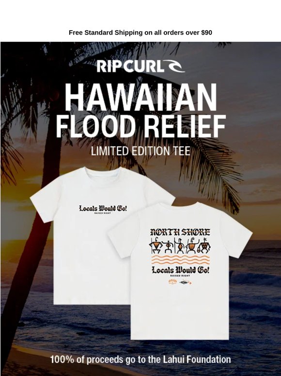 Grab your Hawai'i Flood Relief T-Shirt now