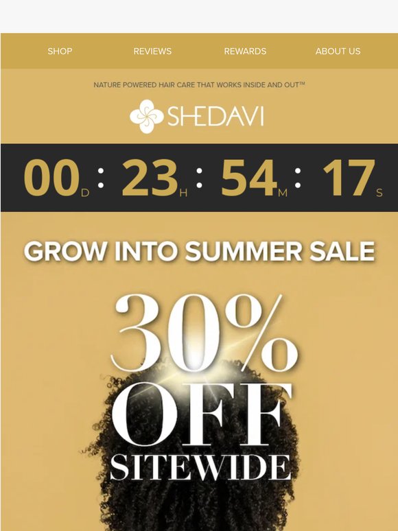 💦Hydrated Hair Alert: 30% OFF Everything!