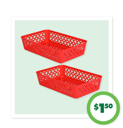$1.50 Rectangular Storage Containers, 2-pc.