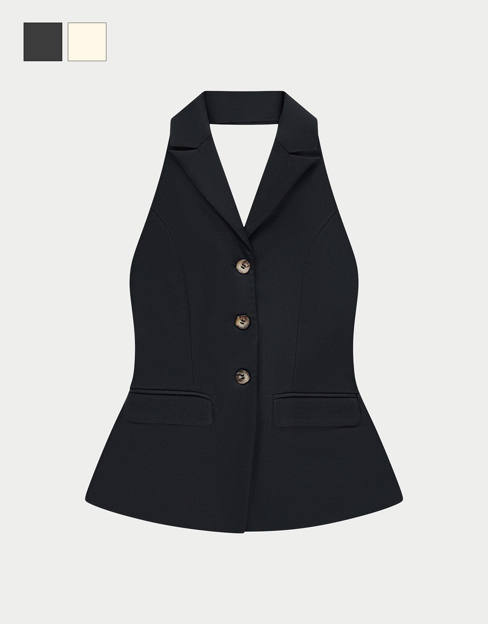 TAILORED HALTERNECK WAISTCOAT