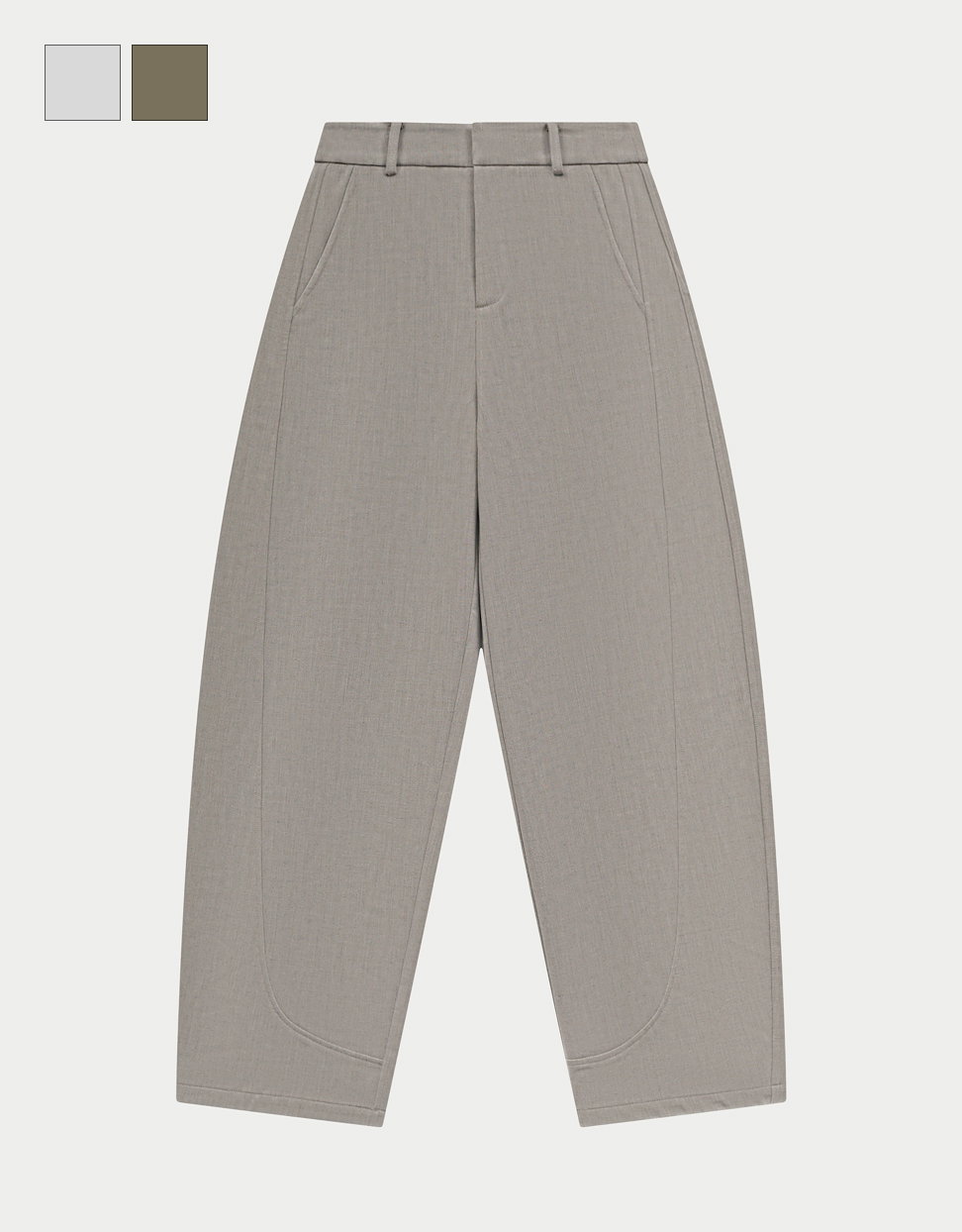 BARREL LEG TROUSERS