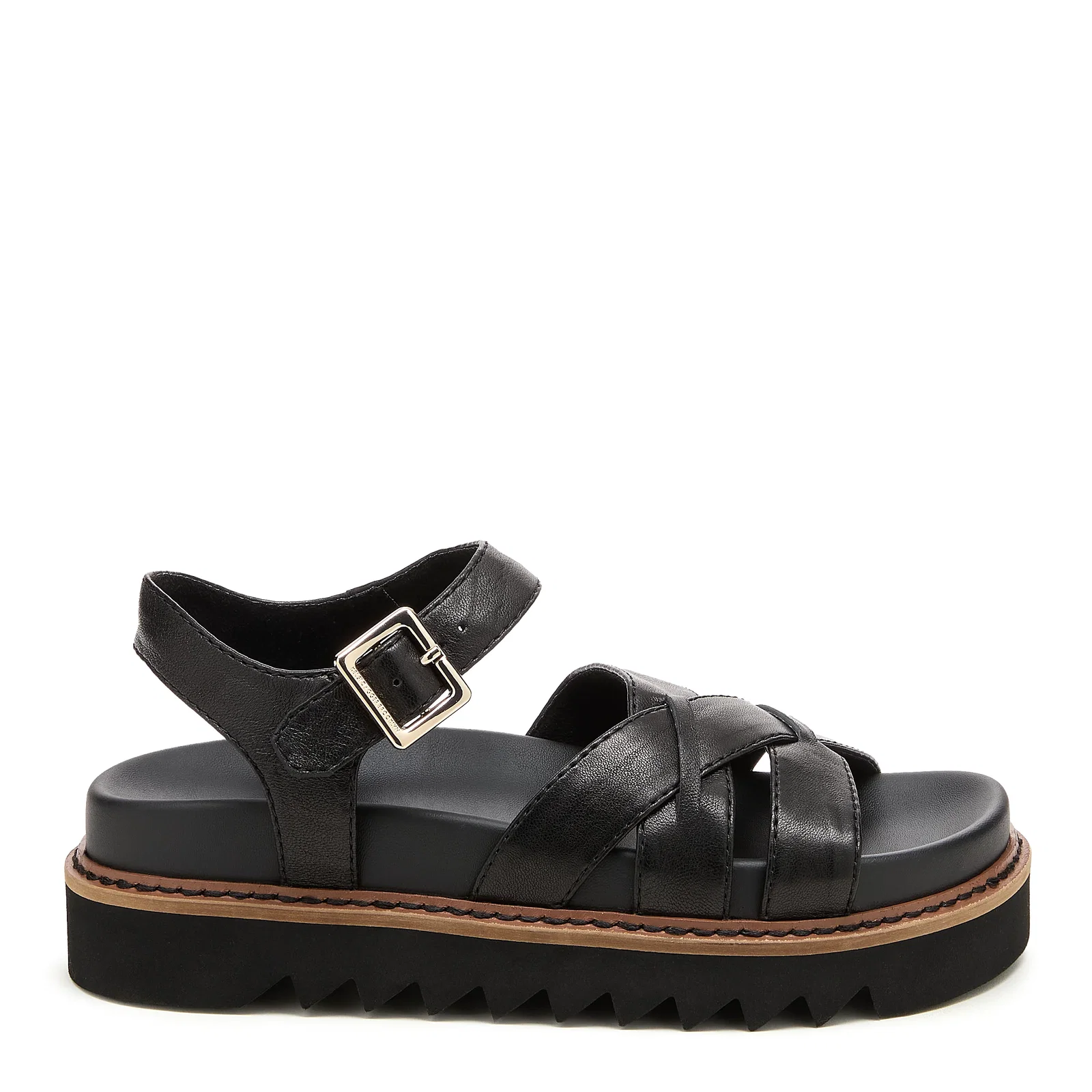 Image of Kova Black Platform Sandals