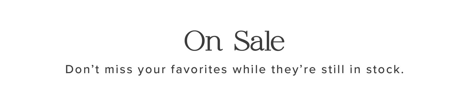 On Sale 