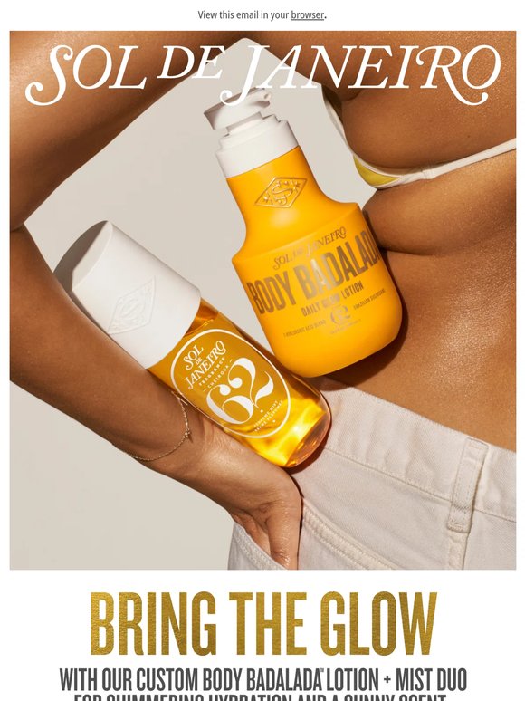 The duo for shimmering hydration & sunny scent ☀️