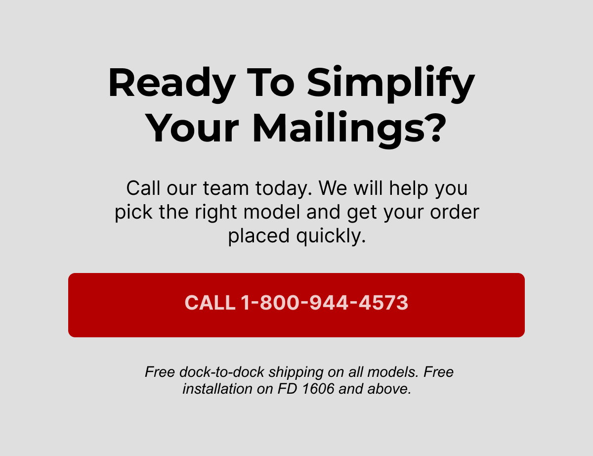 Ready to simplify  your mailings?