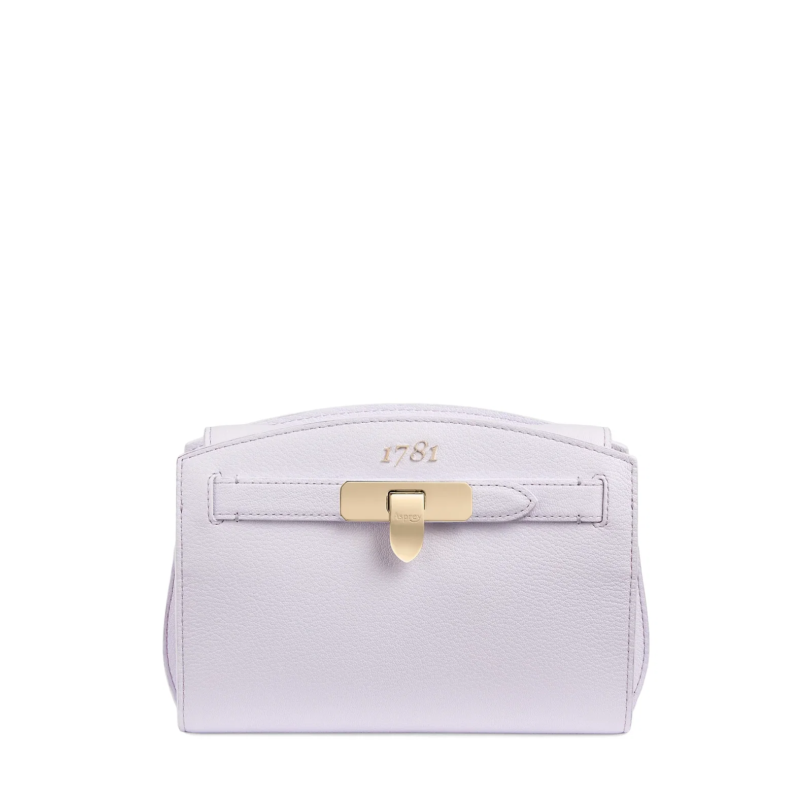 Image of 1781 POCHETTE HANDBAG IN PEBBLE GRAIN LEATHER - CANDY VIOLET