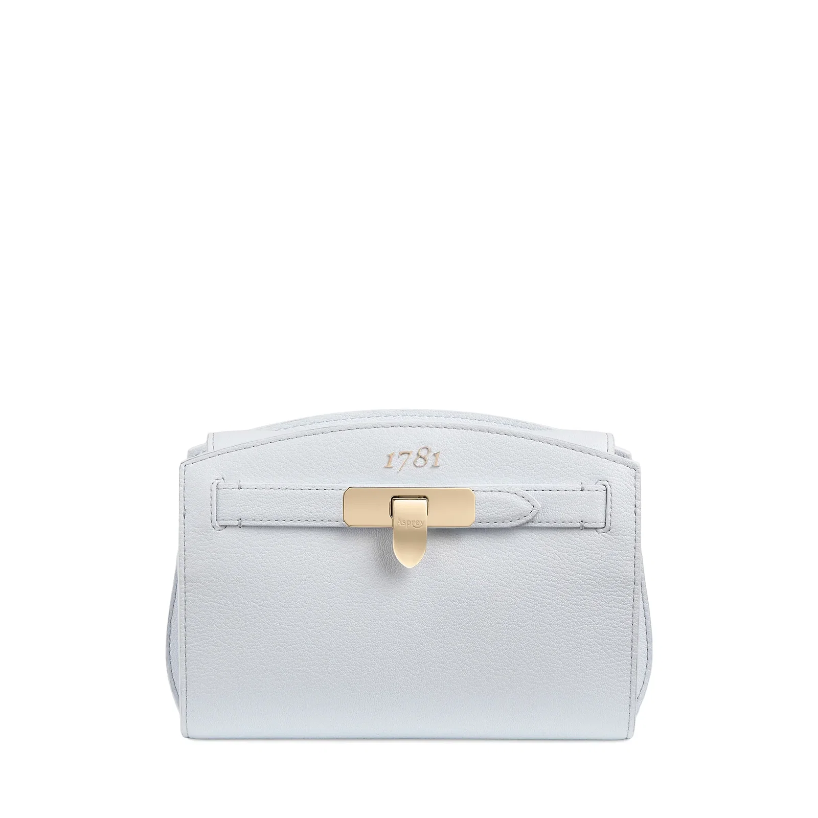 Image of 1781 POCHETTE HANDBAG IN PEBBLE GRAIN LEATHER - ICING BLUE