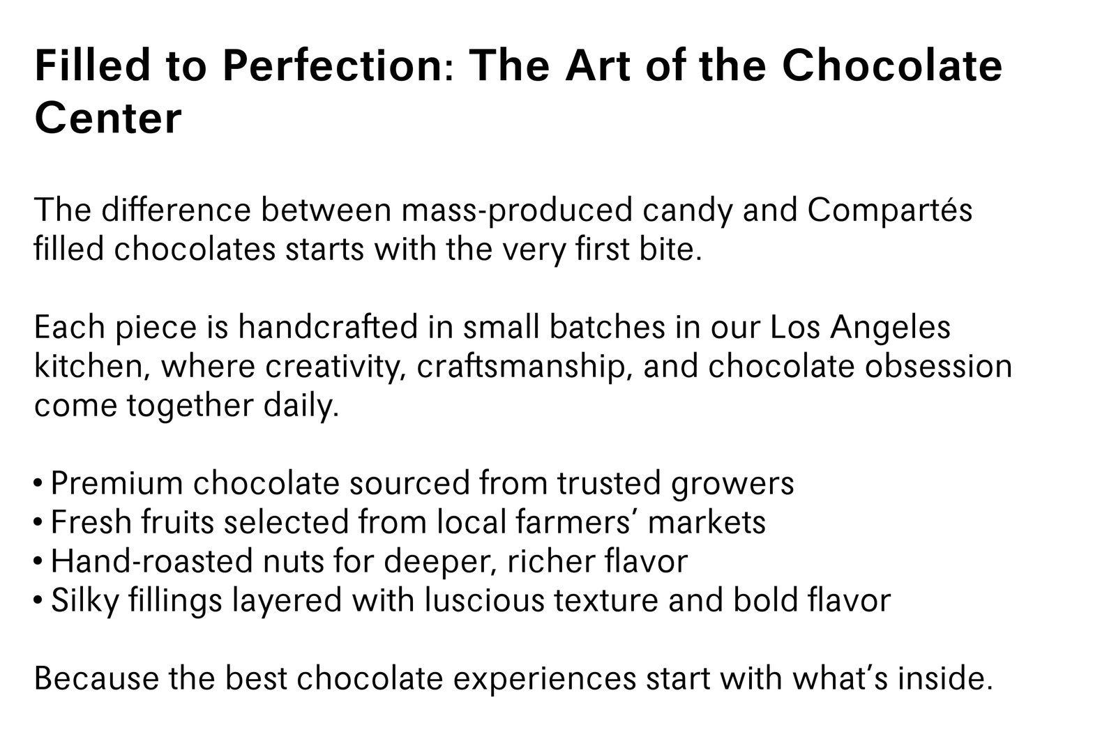 Filled to Perfection: The Art of the Chocolate Center