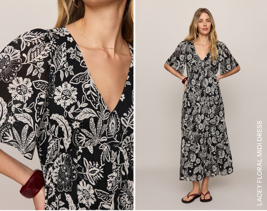 Shop Lacey Floral Midi Dress