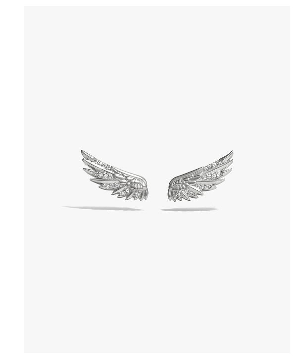 Sapphire Wing Ear Climber