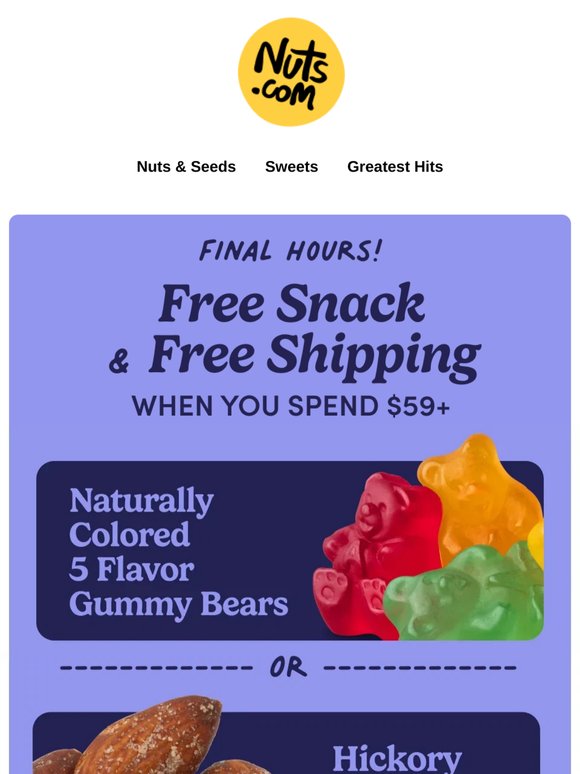 You can still get FREE gummy bears! 🧸