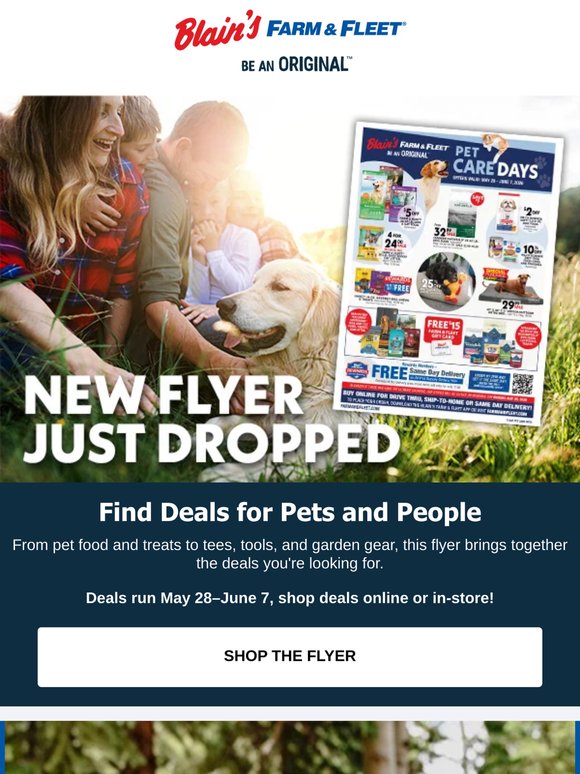 New Flyer Just Dropped! Deals for Pets and Home