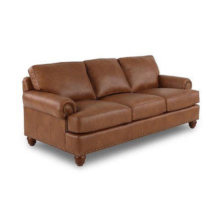 Teton Molasses Leather Sofa